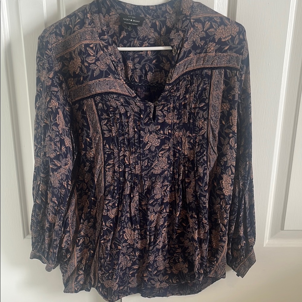 Lucky Brand Floral Print Women's Top